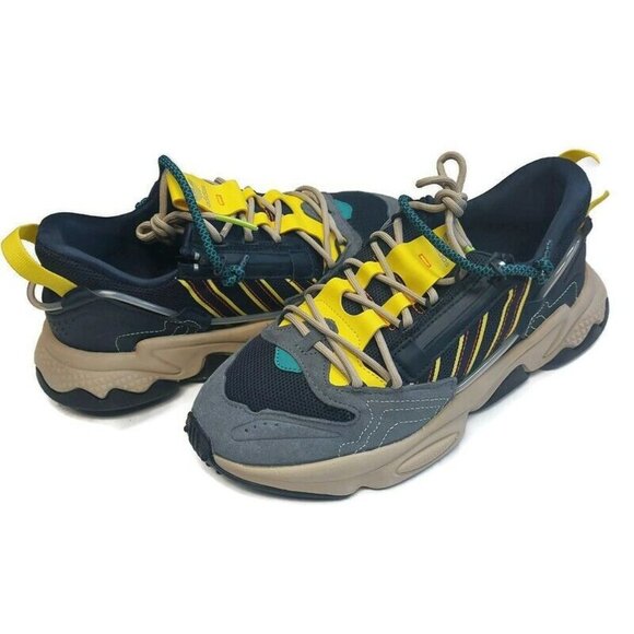 Adidas Ozweego Zip Marathon Running Shoes Sneakers H67663 Legend Ink Yellow Sz 5 - Picture 8 of 8